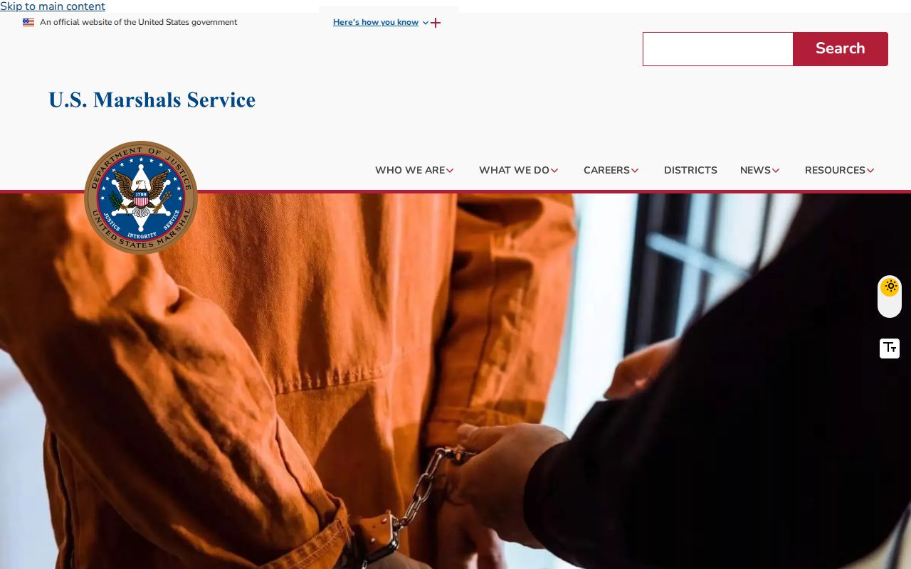 U.S. Marshals prisoner photo policy relevant to federal custody at Tazewell Justice Center